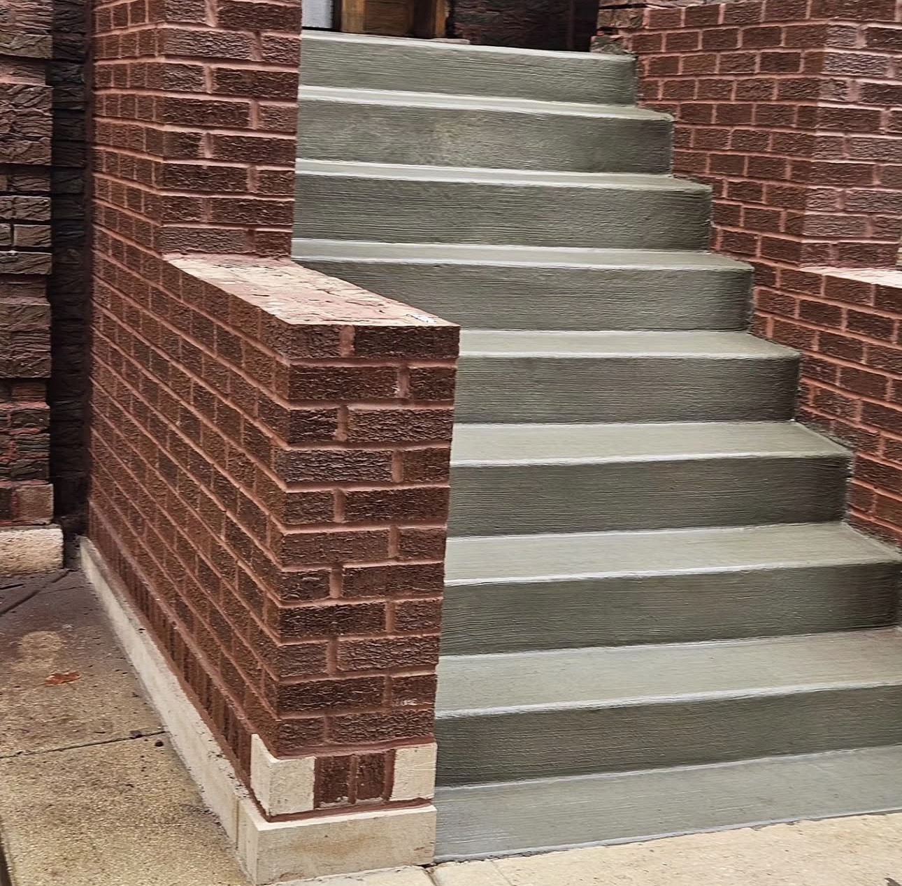 Finished masonry stairs — GB Masonry Chicago